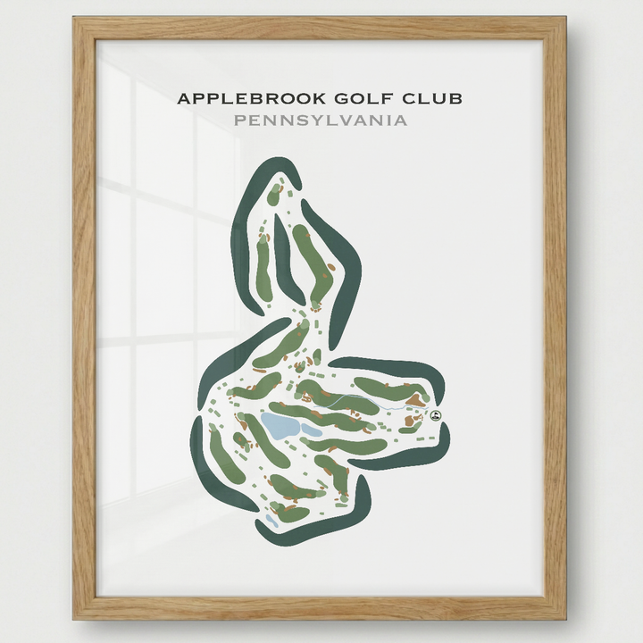 Applebrook Golf Club, Pennsylvania - Printed Golf Courses