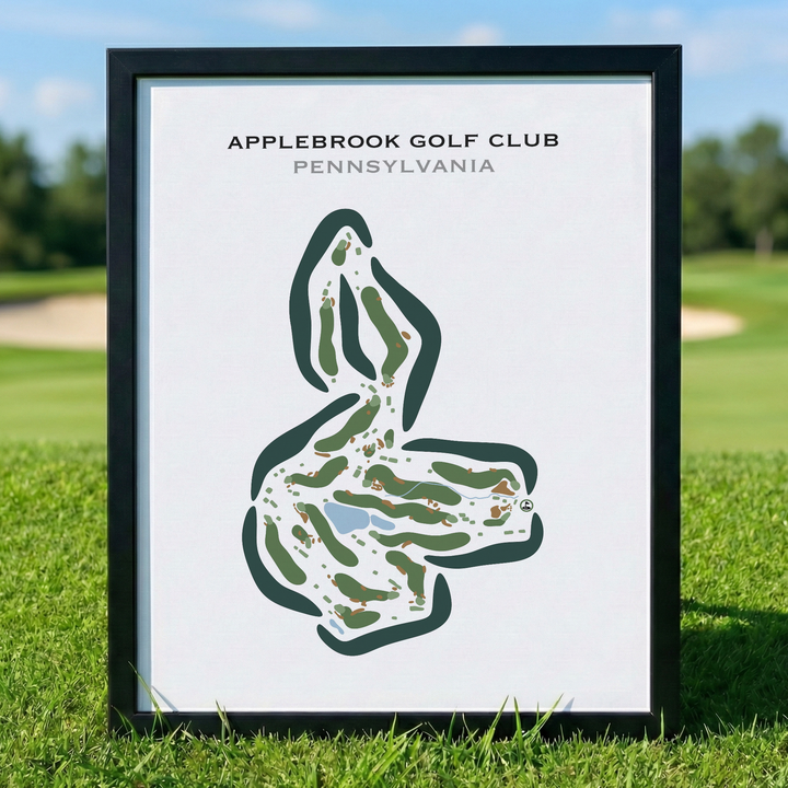 Applebrook Golf Club, Pennsylvania - Printed Golf Courses