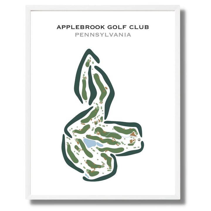 Applebrook Golf Club, Pennsylvania - Printed Golf Courses