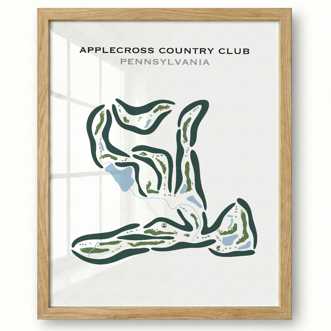 Applecross Country Club, Pennsylvania - Printed Golf Courses