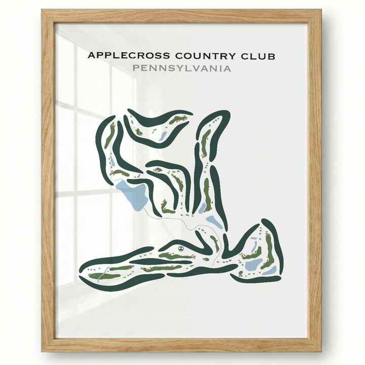 Applecross Country Club, Pennsylvania - Printed Golf Courses