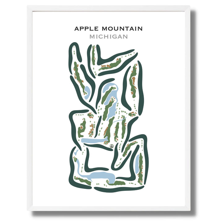 Apple Mountain, Michigan - Printed Golf Courses