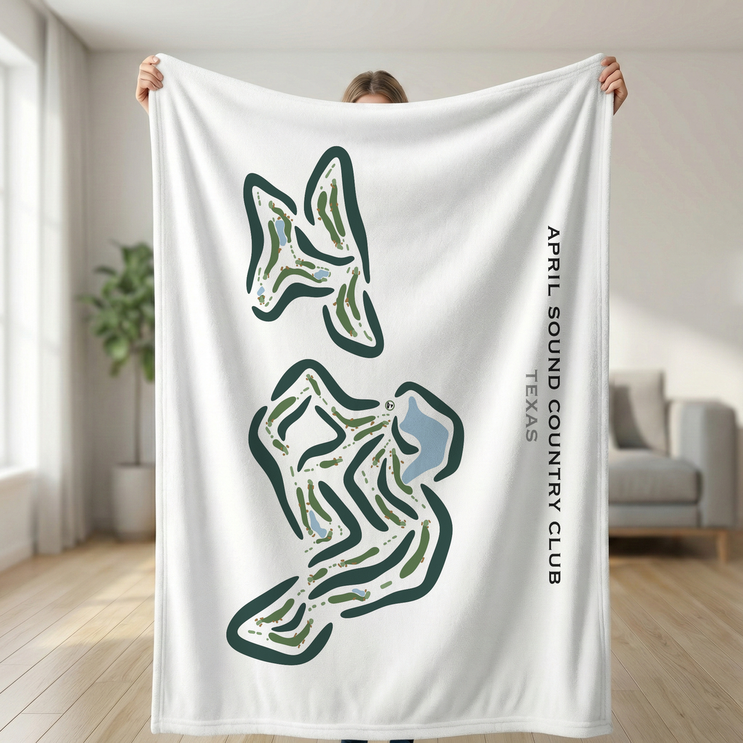 April Sound Country Club, Texas - Printed Golf Course