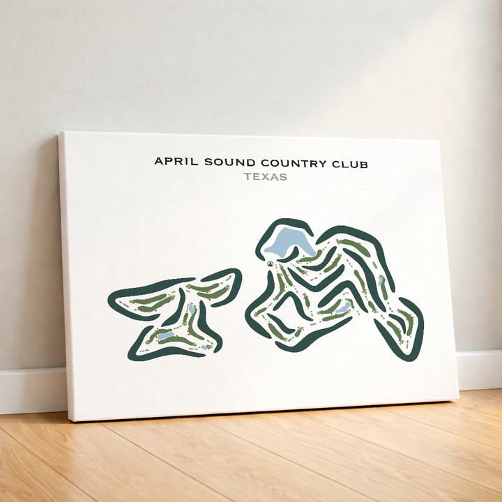 April Sound Country Club, Texas - Printed Golf Course