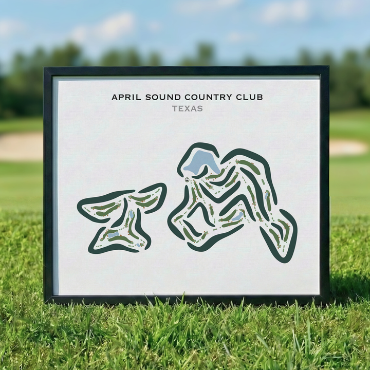April Sound Country Club, Texas - Printed Golf Course