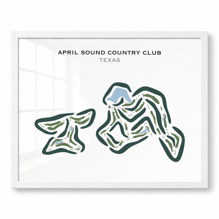 April Sound Country Club, Texas - Printed Golf Course