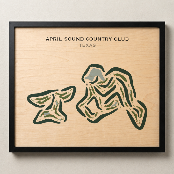 April Sound Country Club, Texas - Printed Golf Course