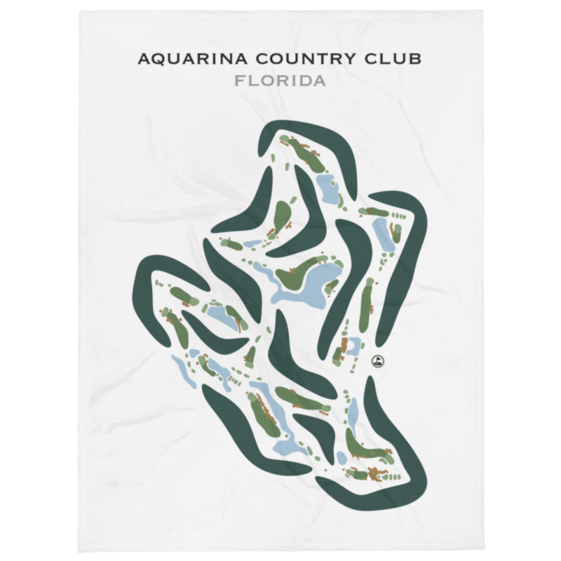 Aquarina Country Club, Florida - Printed Golf Courses