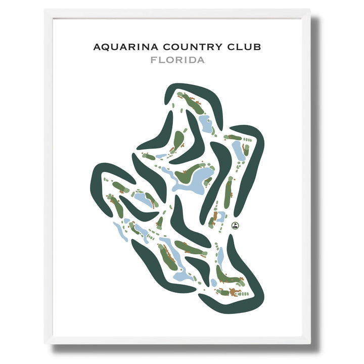 Aquarina Country Club, Florida - Printed Golf Courses
