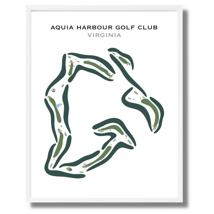 Aquia Harbour Golf Club, Virginia - Printed Golf Courses