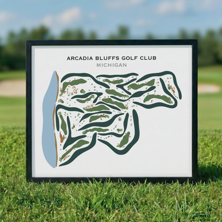 Arcadia Bluffs Golf Club, Michigan - Printed Golf Courses