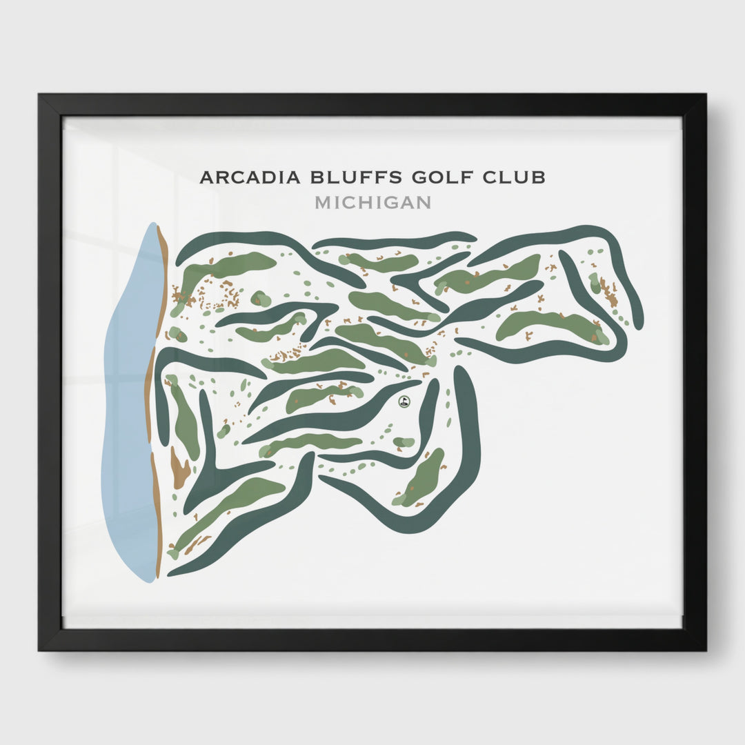 Arcadia Bluffs Golf Club, Michigan - Printed Golf Courses