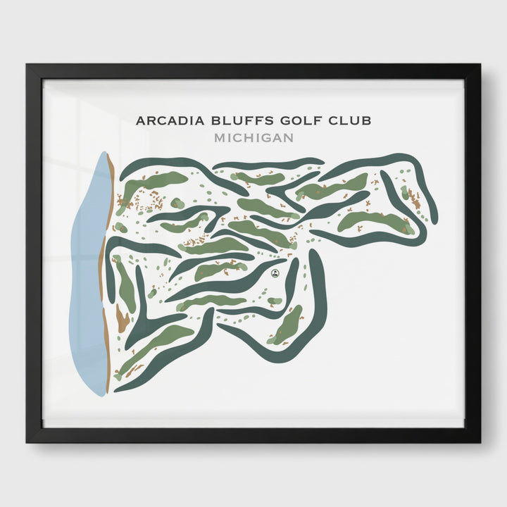Arcadia Bluffs Golf Club, Michigan - Printed Golf Courses