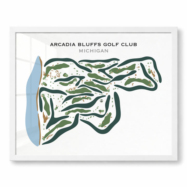 Arcadia Bluffs Golf Club, Michigan - Printed Golf Courses