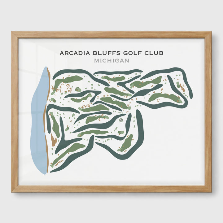 Arcadia Bluffs Golf Club, Michigan - Printed Golf Courses