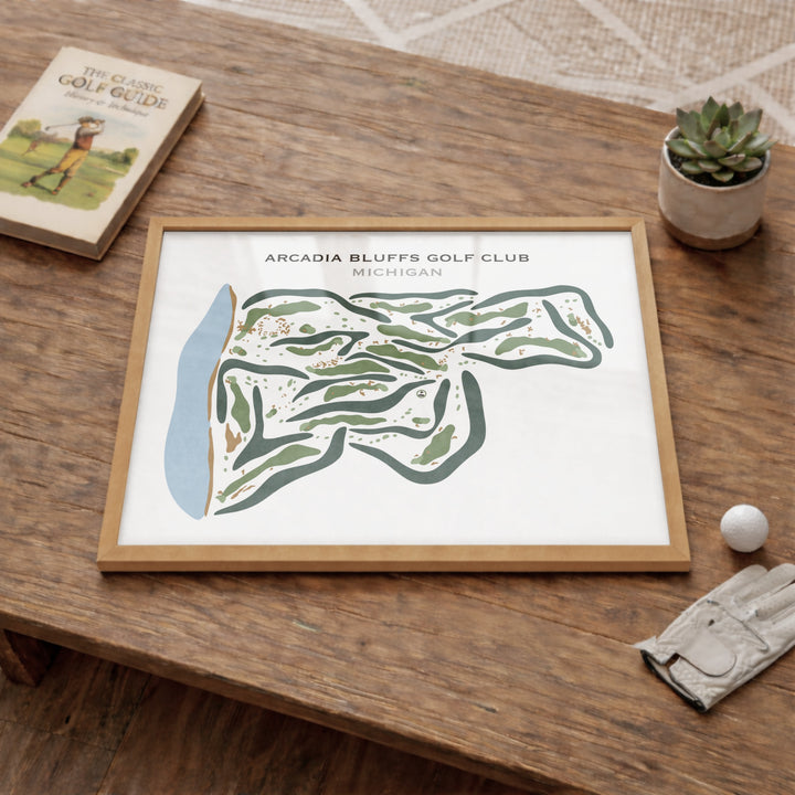 Arcadia Bluffs Golf Club, Michigan - Printed Golf Courses