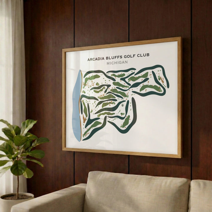 Arcadia Bluffs Golf Club, Michigan - Printed Golf Courses