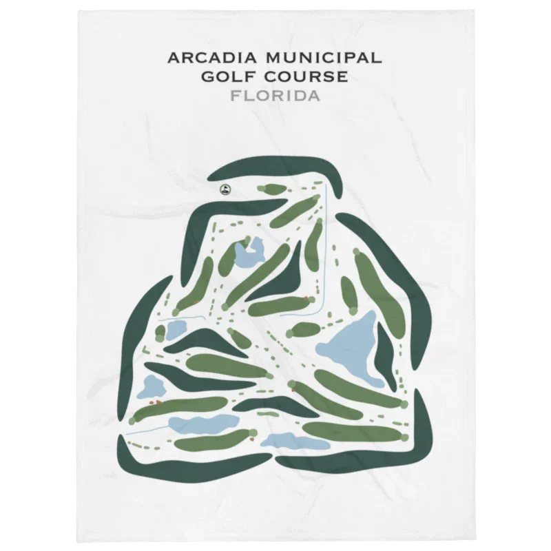 Arcadia Municipal Golf Course, Arcadia, Florida - Printed Golf Courses