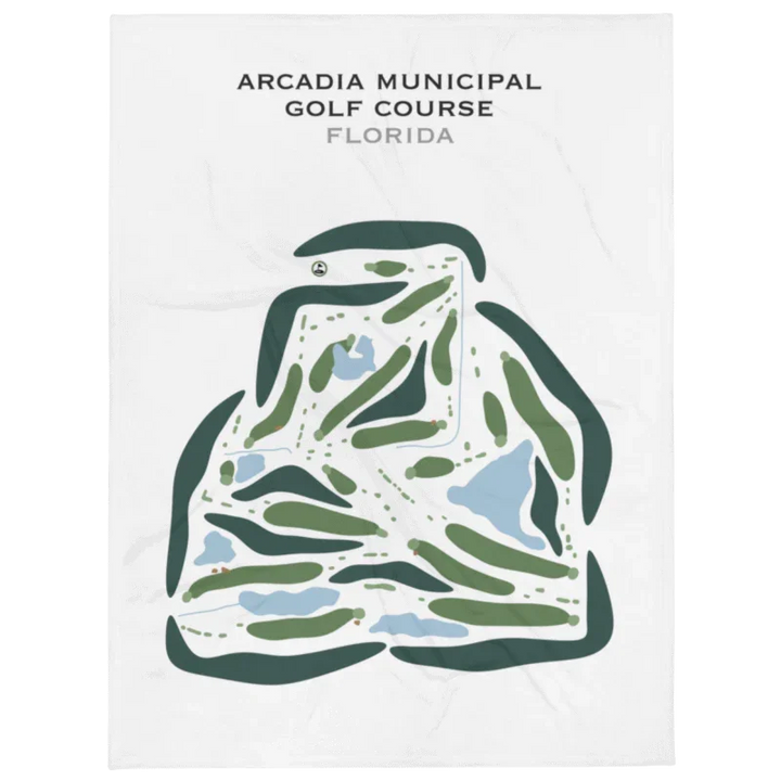 Arcadia Municipal Golf Course, Arcadia, Florida - Printed Golf Courses