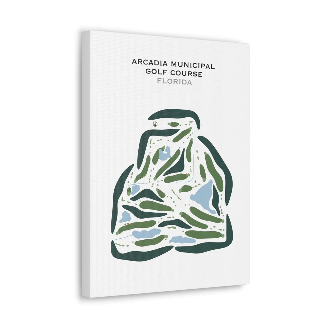 Arcadia Municipal Golf Course, Arcadia, Florida - Printed Golf Courses