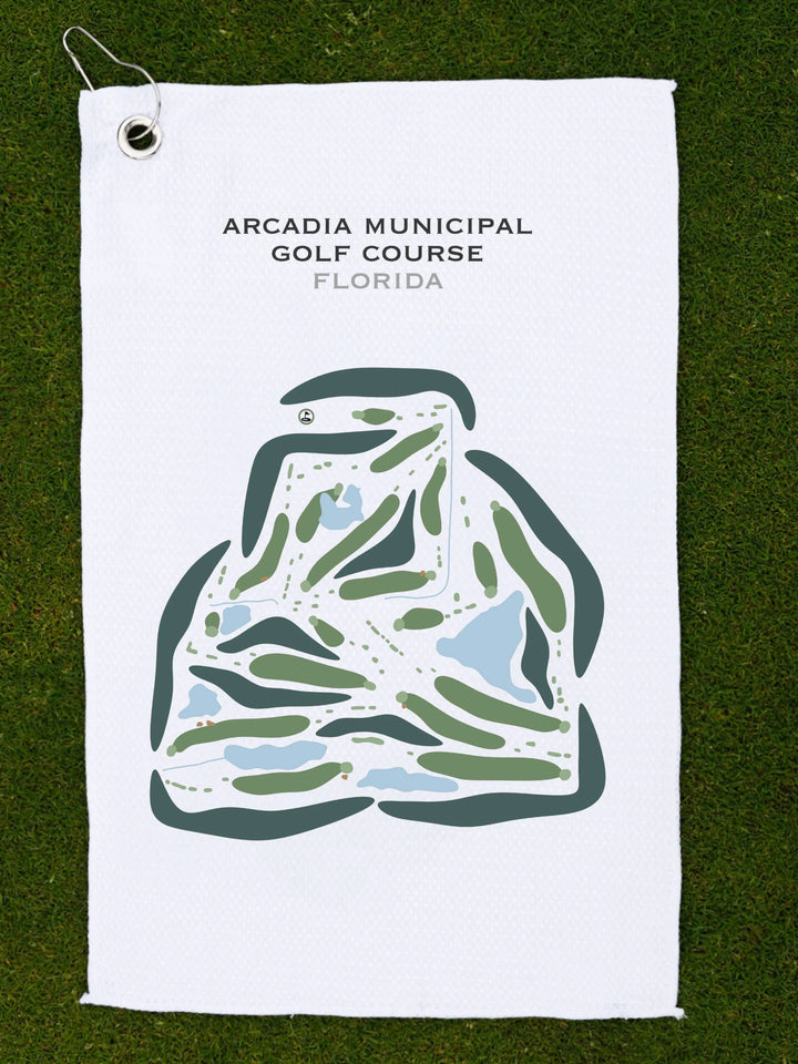 Arcadia Municipal Golf Course, Arcadia, Florida - Printed Golf Courses