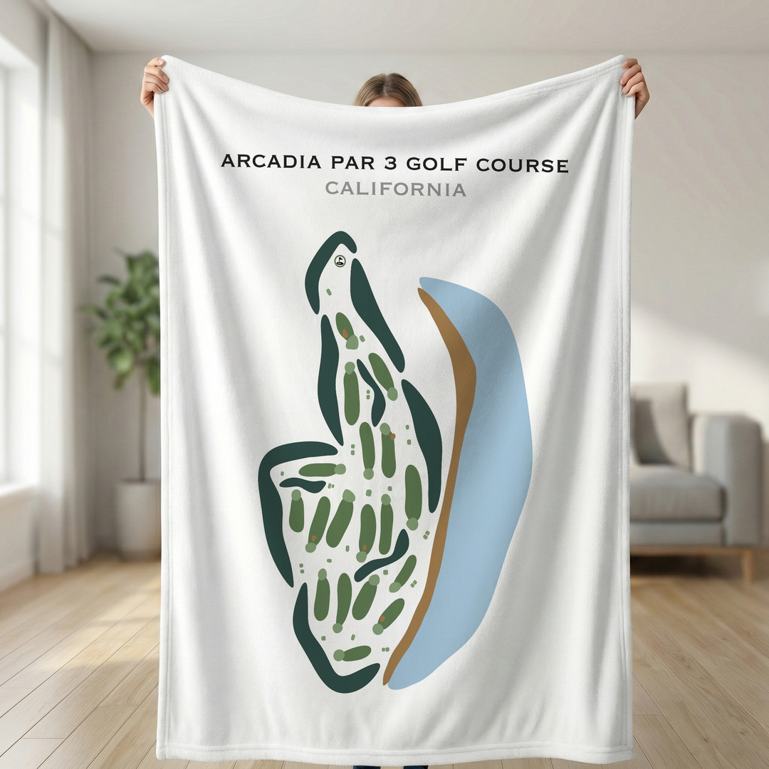 Arcadia Par 3 Golf Course, California - Printed Golf Courses