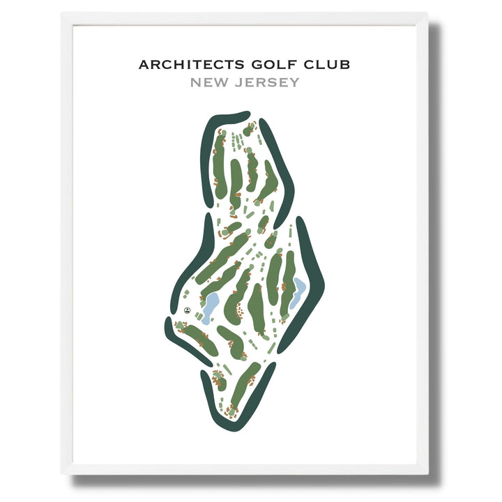 Architects Golf Club, New Jersey - Printed Golf Courses