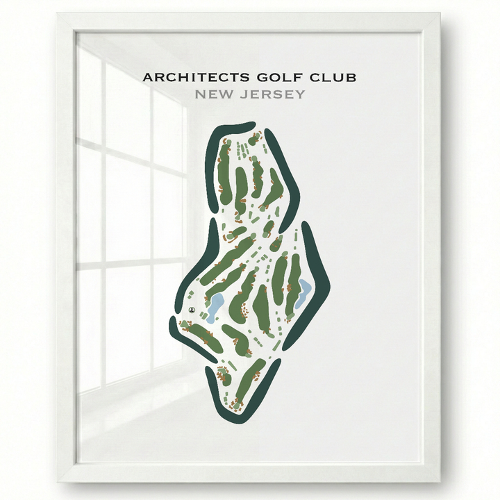 Architects Golf Club, New Jersey - Printed Golf Courses