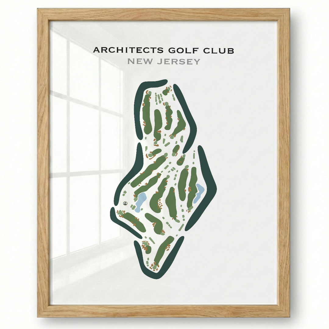 Architects Golf Club, New Jersey - Printed Golf Courses