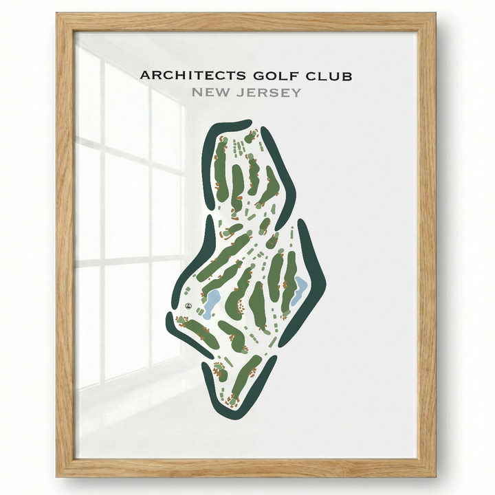 Architects Golf Club, New Jersey - Printed Golf Courses