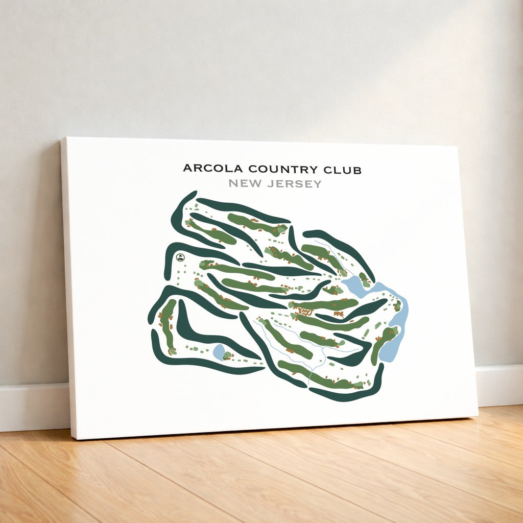 Arcola Country Club, New Jersey - Printed Golf Courses