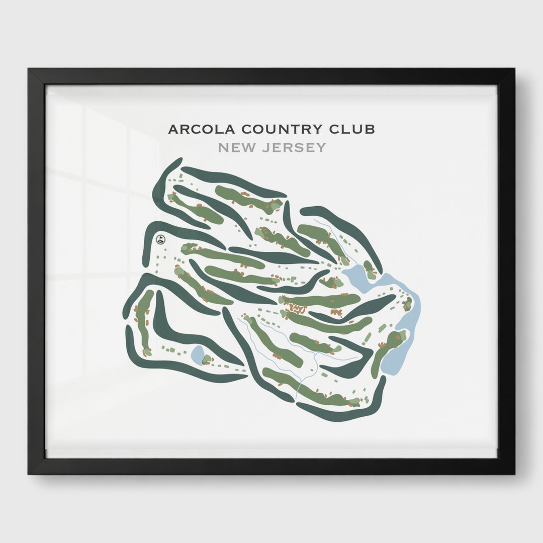 Arcola Country Club, New Jersey - Printed Golf Courses