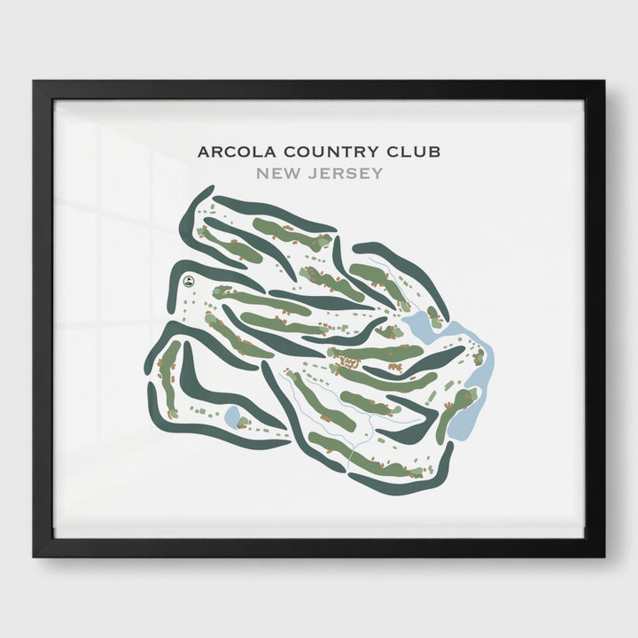 Arcola Country Club, New Jersey - Printed Golf Courses