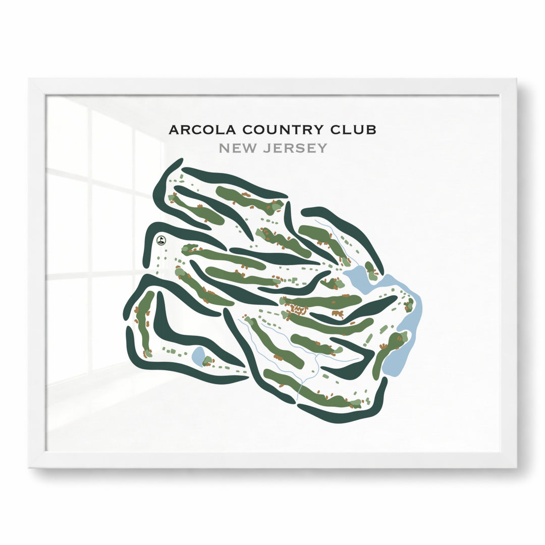 Arcola Country Club, New Jersey - Printed Golf Courses