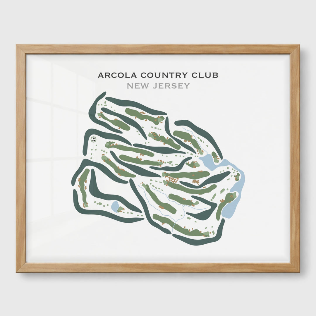 Arcola Country Club, New Jersey - Printed Golf Courses