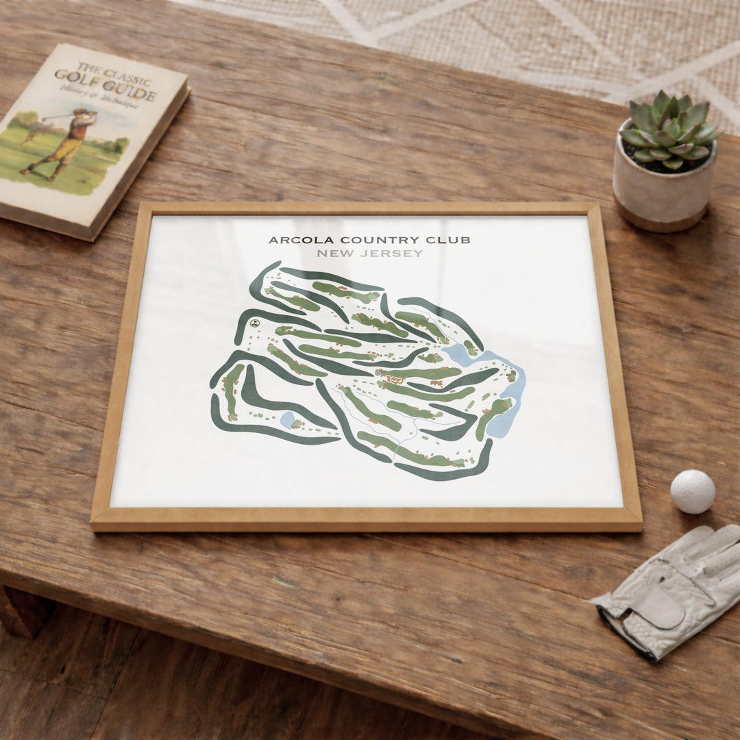 Arcola Country Club, New Jersey - Printed Golf Courses