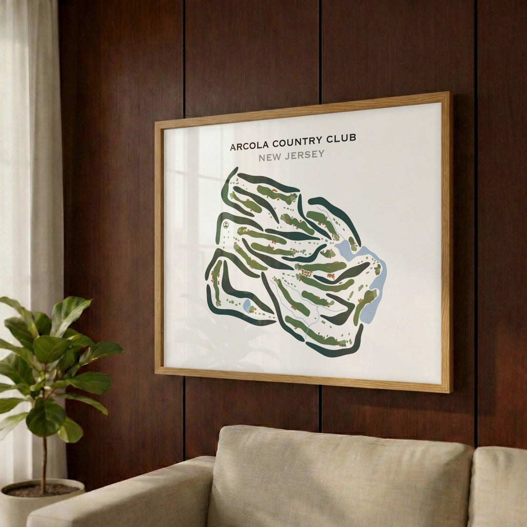 Arcola Country Club, New Jersey - Printed Golf Courses