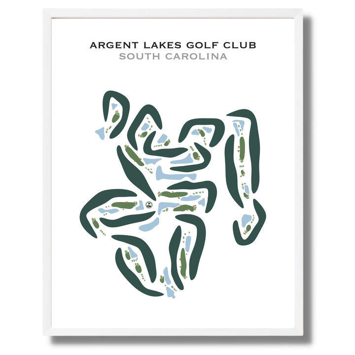 Argent Lakes Golf Club, South Carolina - Printed Golf Courses