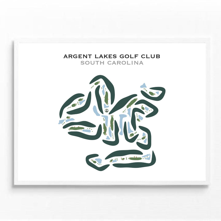 Argent Lakes Golf Club, South Carolina - Printed Golf Courses