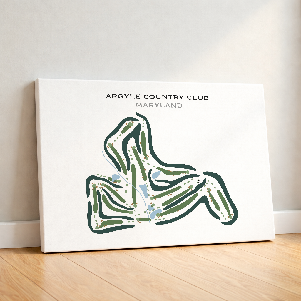 Argyle Country Club, Maryland - Printed Golf Courses