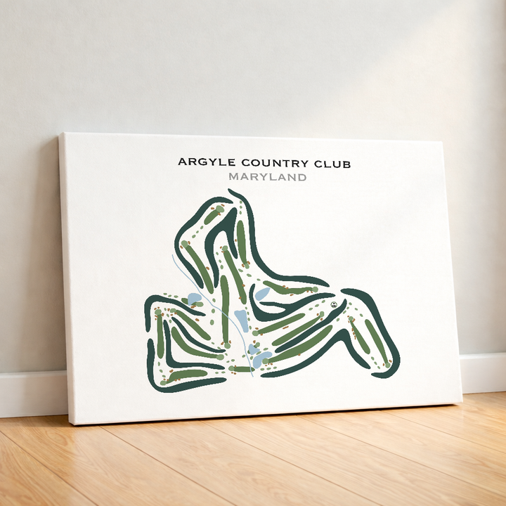 Argyle Country Club, Maryland - Printed Golf Courses