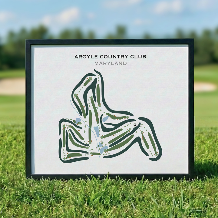 Argyle Country Club, Maryland - Printed Golf Courses