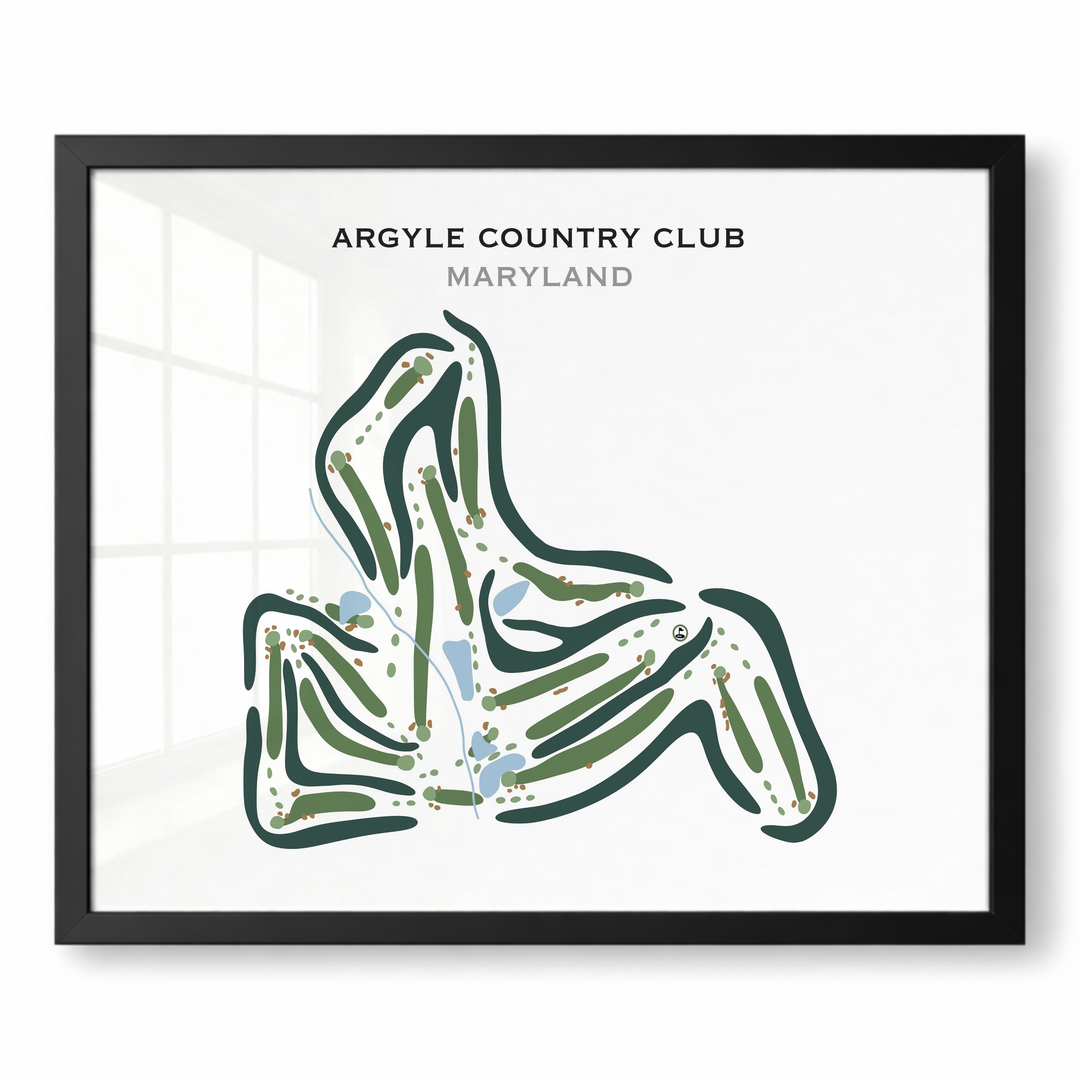 Argyle Country Club, Maryland - Printed Golf Courses