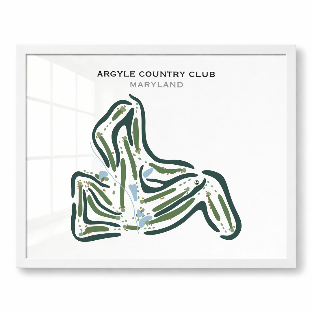 Argyle Country Club, Maryland - Printed Golf Courses