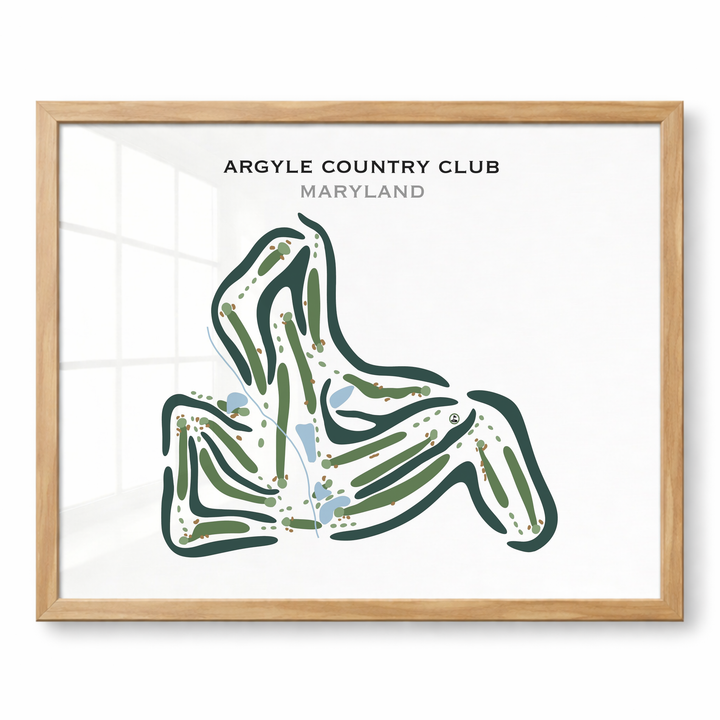 Argyle Country Club, Maryland - Printed Golf Courses