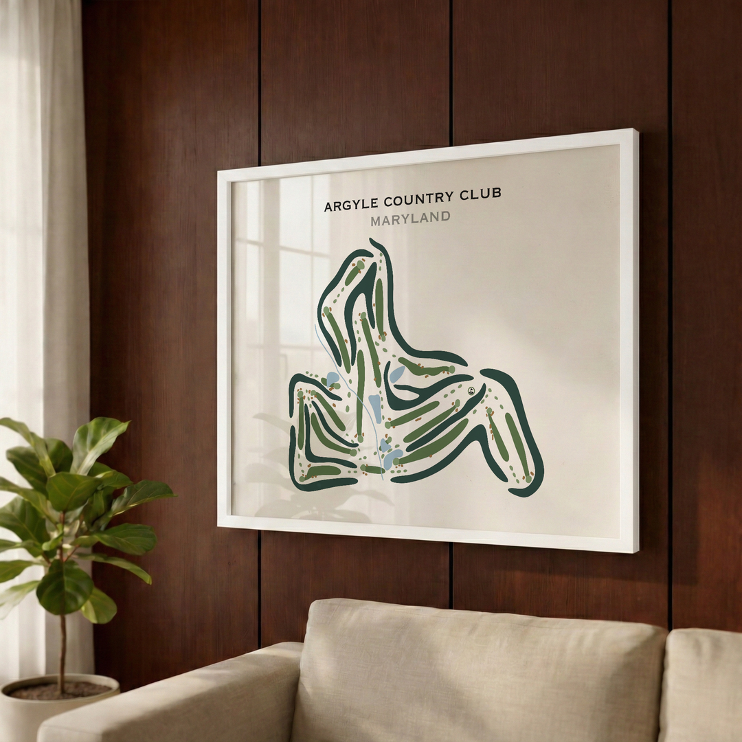 Argyle Country Club, Maryland - Printed Golf Courses