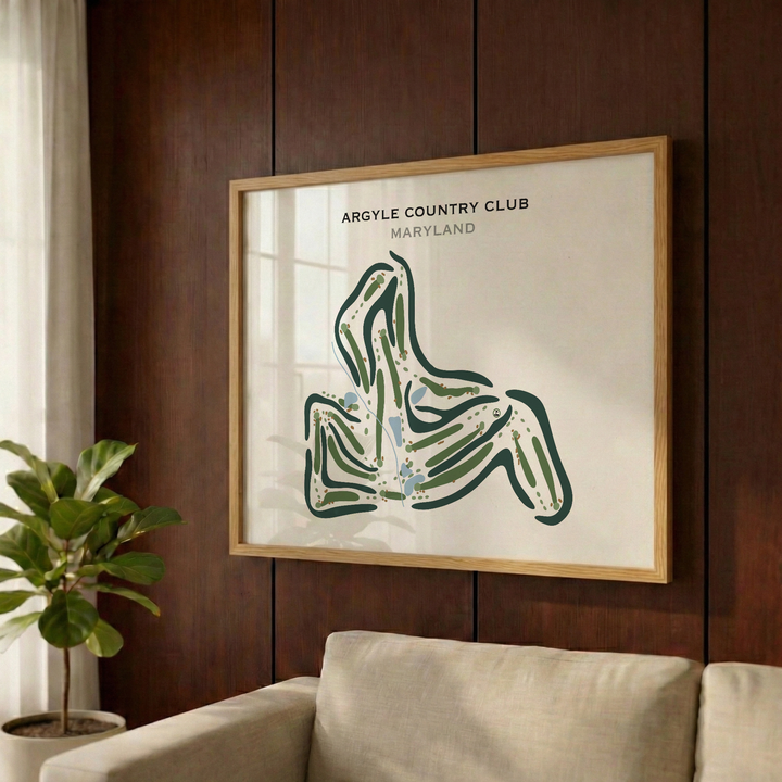 Argyle Country Club, Maryland - Printed Golf Courses