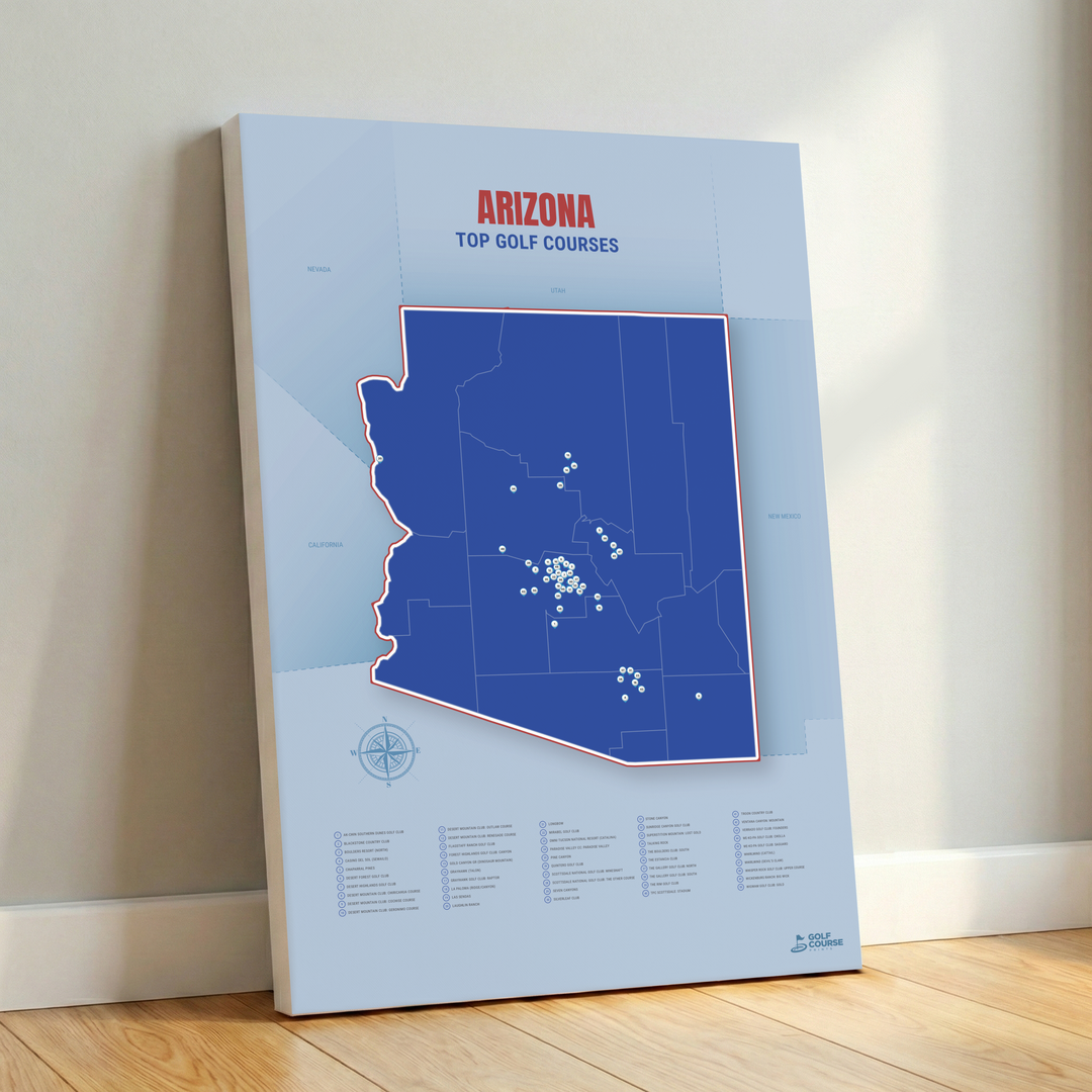 Map of Arizona Golf Courses