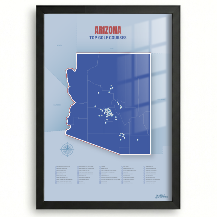 Map of Arizona Golf Courses