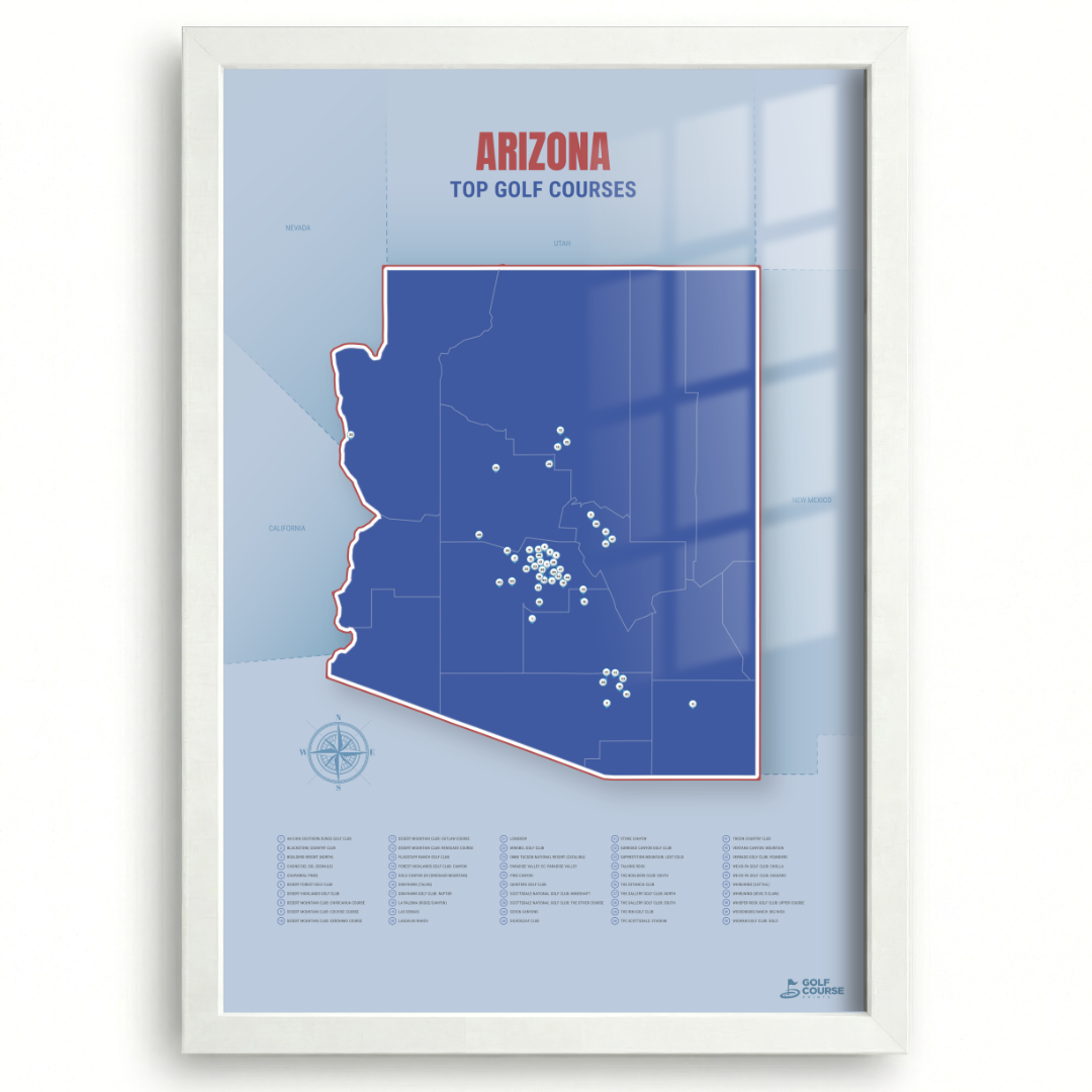 Map of Arizona Golf Courses